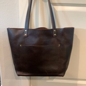 Portland Leather Large Tote - Cold Brew.  Like New.
